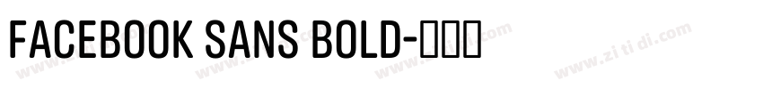 Facebook Sans Bold字体转换